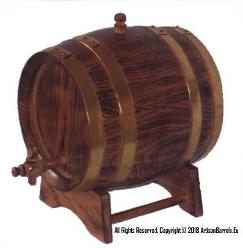 3 liter whiskey maturing casks, 3/4 gal charred oak wood barrels 3L